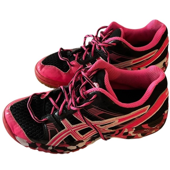 ASICS Gel 1140v Women's Pink Black Athletic Tennis Volleyball Shoes Size 7.5 - Picture 2 of 13